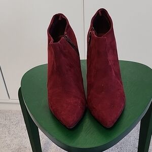 Old Navy Deep Red Ankle Booties Used
